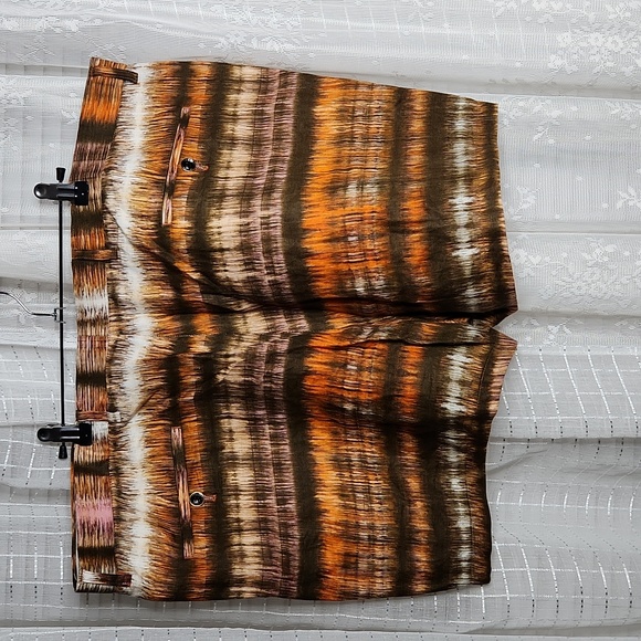 Prestige Original Greek Key100% Linen Shorts & Zip Front Short Sleeve Set Sz3XL - Picture 4 of 16